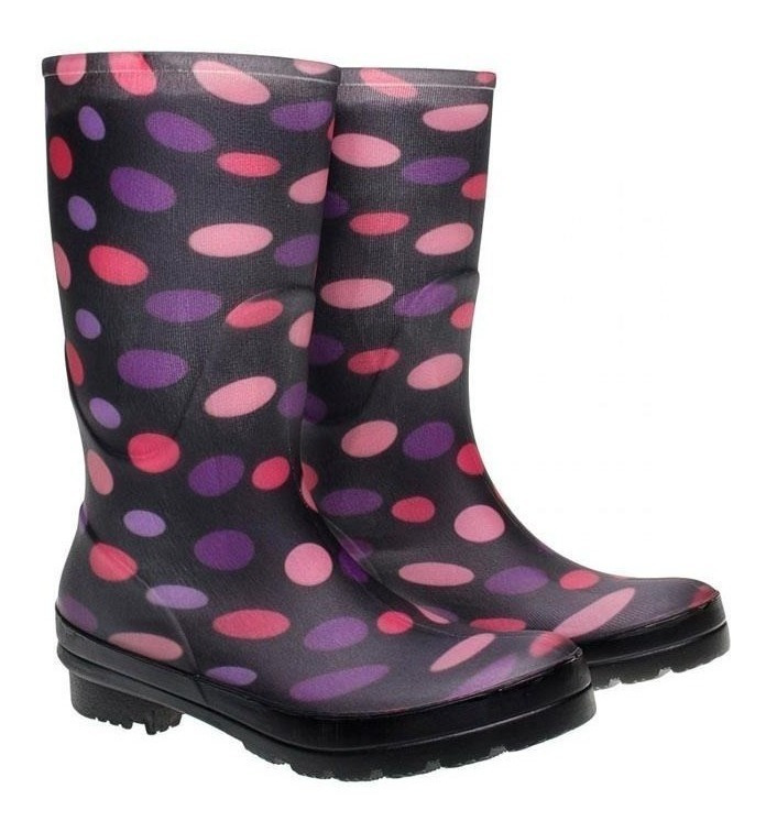 Botas De Lluvia Mujer Dama Para Agua Colores Cubierta Evag - Image 4