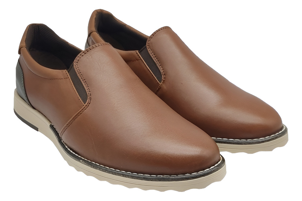 Zapato De Hombre Miel 20hrs Confort Piel Enfermería 826/v - Image 2