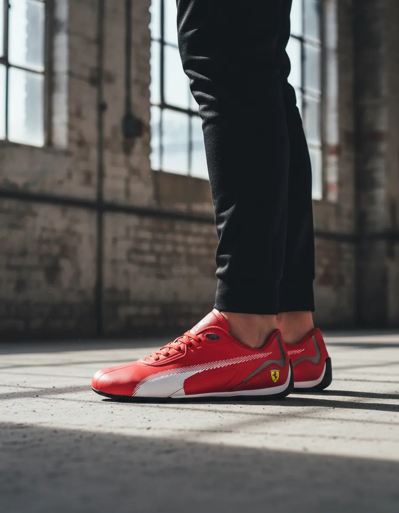 Tenis Blanco-negro-rojo Casual Hombre Puma Ferrari Neo Cat 2.0 F1 Scuderia /v - Image 2