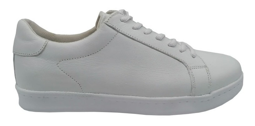 Zapato De Hombre Blanco 20hrs Confort Piel Enfermería 918/v