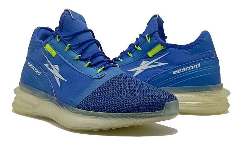 Tenis Deportivo Runing Eescord Negro/rojo Caballero Hombre - Imagen 3