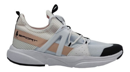 Tenis Polo Club Mujer Deportivo 907 Blanco Rosa Dama /v