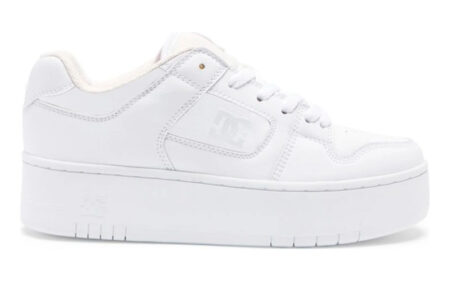 Tenis Dc Shoes Manteca 4 Plataforma Mujer Blanco