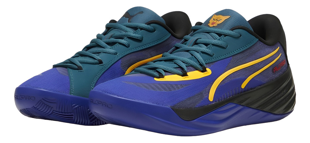 Tenis Puma Hombre Caballero All Pro Nitro Crowd Craze Azul Basquetbol /v - Image 2