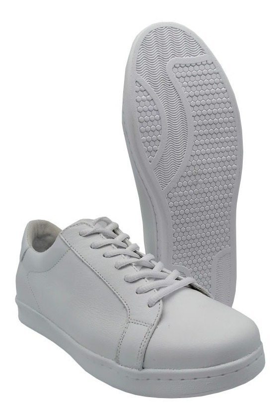 Zapato De Hombre Blanco 20hrs Confort Piel Enfermería 918/v - Image 4
