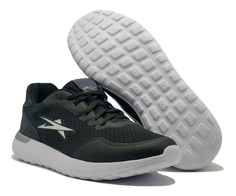 Tenis Deportivo Runing Eescord Negro/azul Caballero Hombre - Image 8