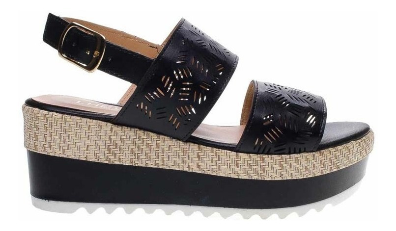 Huarache Sandalia Tiras Gruesas En T Dama Mujer Blanco Cafe