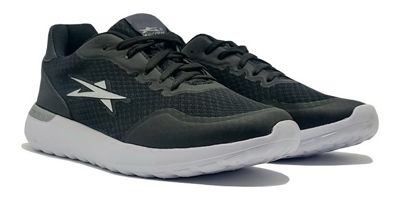 Tenis Deportivo Runing Eescord Negro/azul Caballero Hombre - Image 6