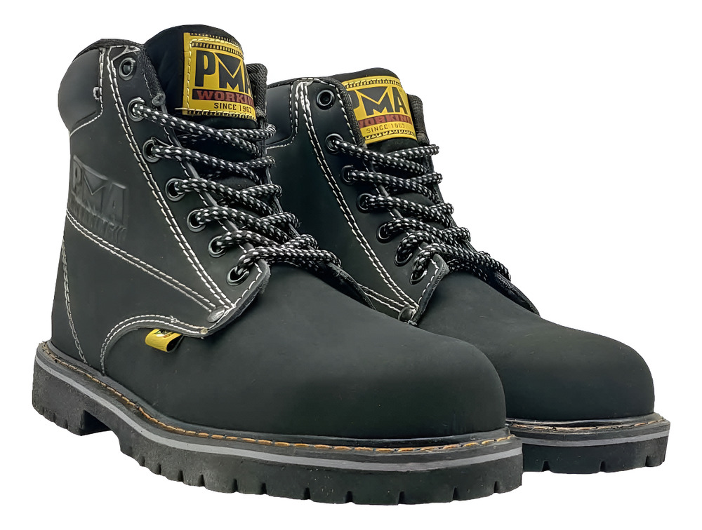 Bota Negro Nobuck Caballero Pma Industriales C/casquillo /v Nobuck Negro 32 Mx - Image 2