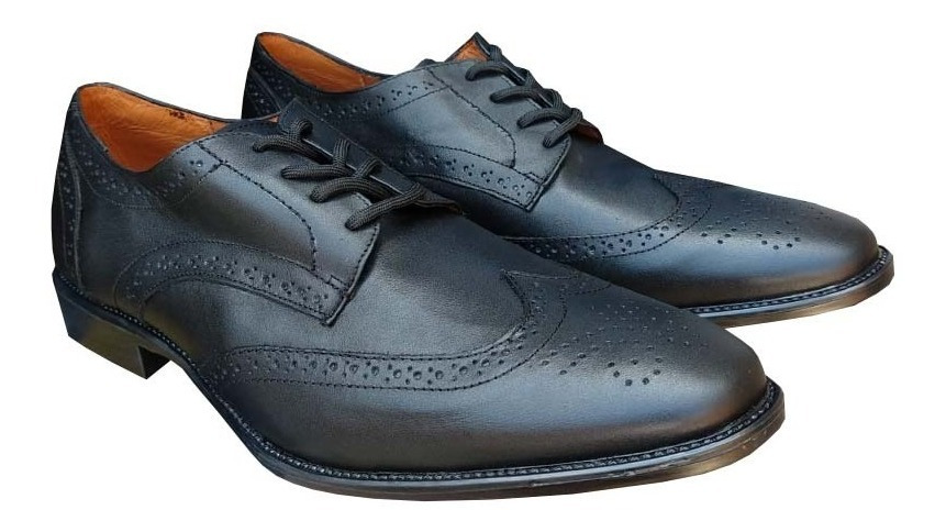 Zapato De Hombre 20hrs Vestir Piel Soft 640 Negro Soft /v - Image 2