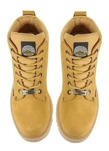 Botas Industriales Caribu 602 Nobuck Paja Hombre Trabajo - Imagen 6