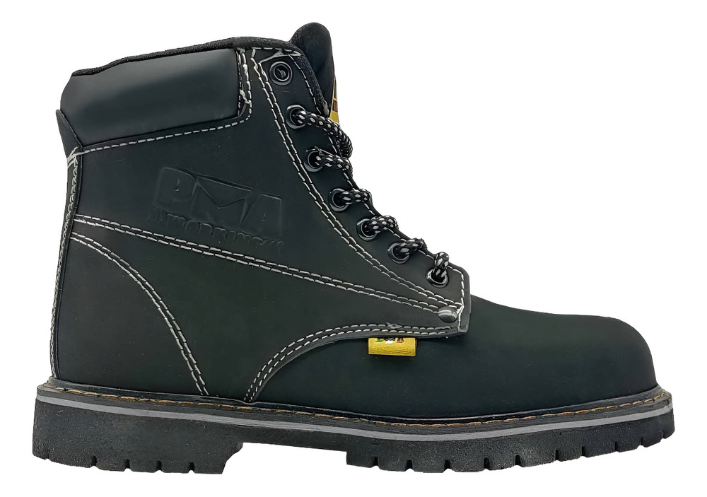 Bota Negro Nobuck Caballero Pma Industriales C/casquillo /v Nobuck Negro 32 Mx