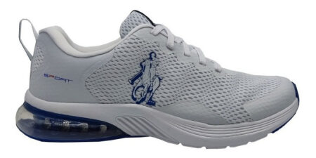 Tenis Polo Club Hombre Deportivo 3070 Blanco Caballero /v