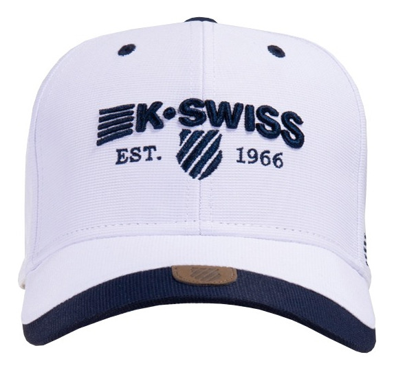 Gorra K-swiss Hombre Caballero, Blanco, Negro, Textil - Image 6