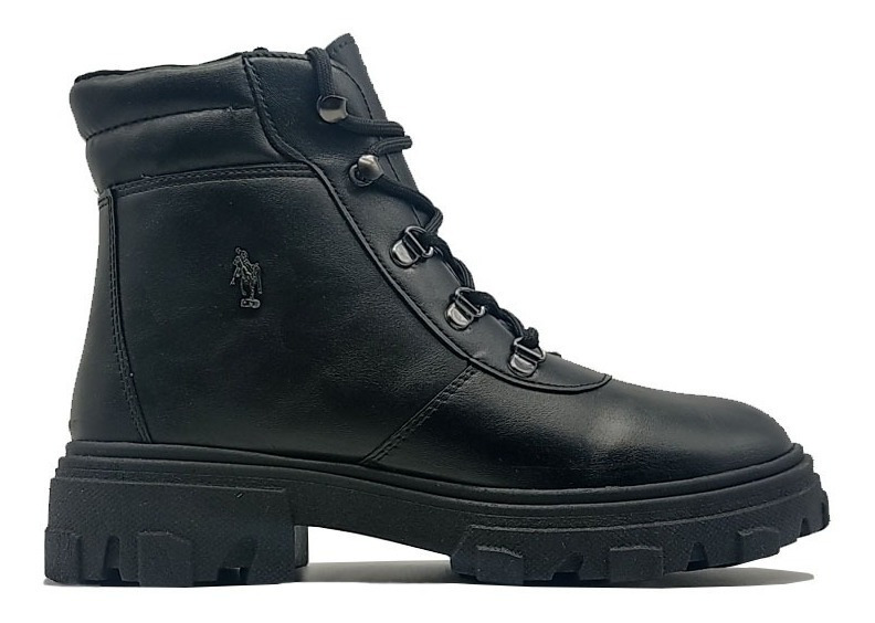 Bota Tenis Polo Club Hombre Deportivo 39301 Negro Dama /v