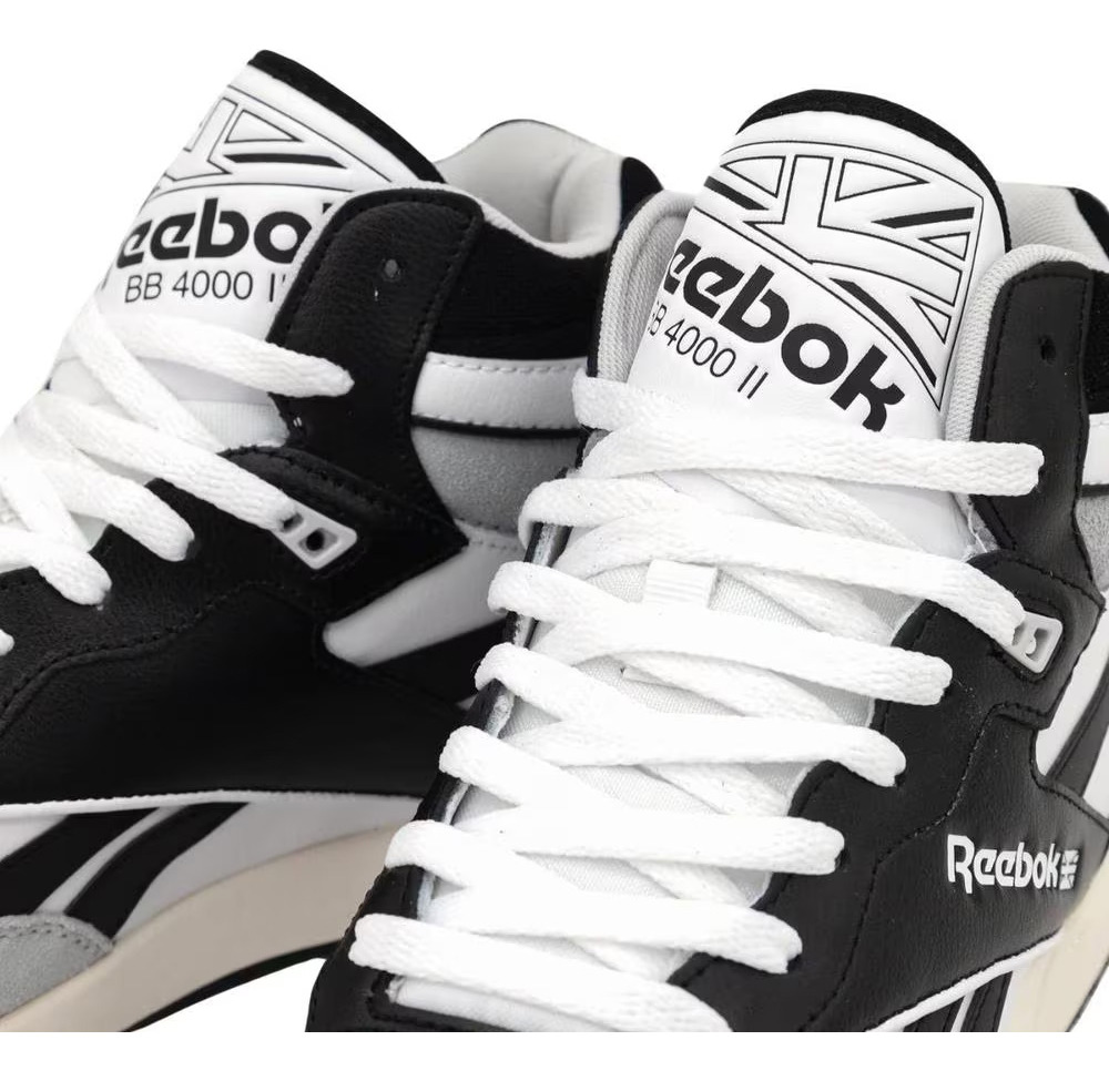 Tenis Reebok Bb 4000 Ii Mid Black Hombre Casual /v - Image 5
