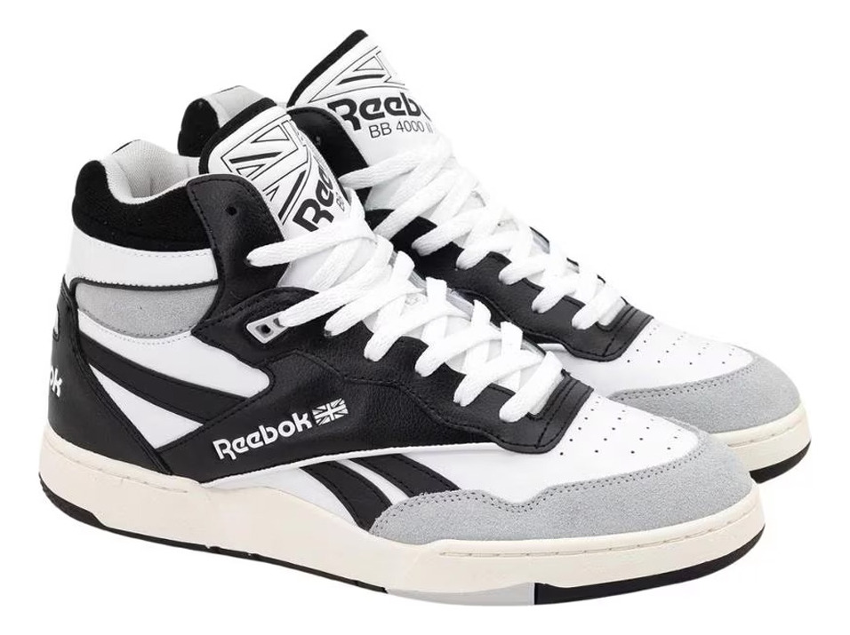 Tenis Reebok Bb 4000 Ii Mid Black Hombre Casual /v - Image 2