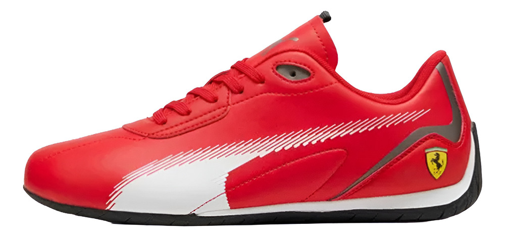 Tenis Blanco-negro-rojo Casual Hombre Puma Ferrari Neo Cat 2.0 F1 Scuderia /v - Image 3