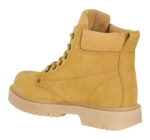 Botas Industriales Caribu 602 Nobuck Paja Hombre Trabajo - Imagen 4