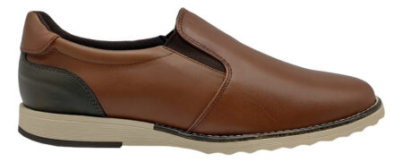Zapato De Hombre Miel 20hrs Confort Piel Enfermería 826/v