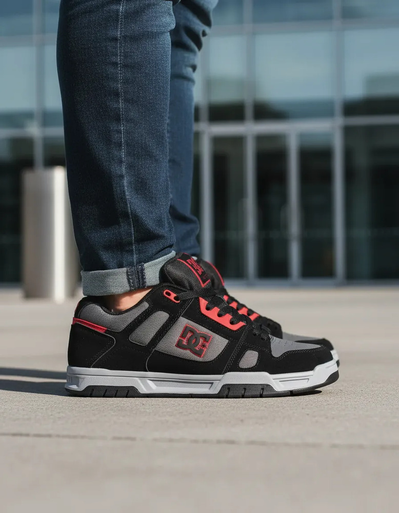 Tenis Dc Shoes Stag 320188 (2gg) Grey/gum Caballero /v - Image 2