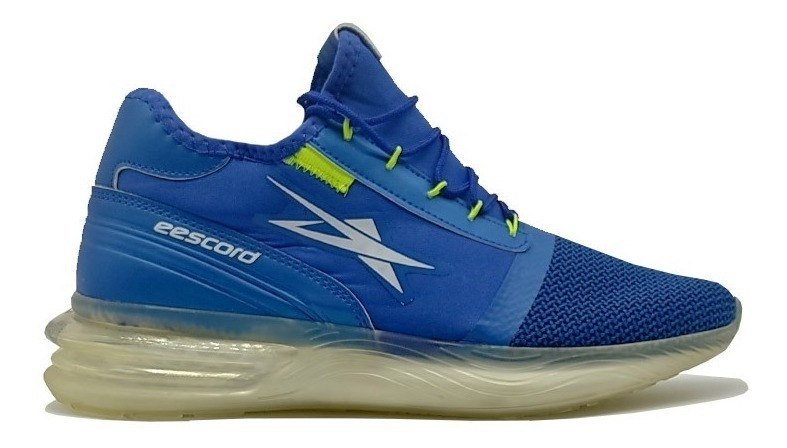 Tenis Deportivo Runing Eescord Negro/rojo Caballero Hombre