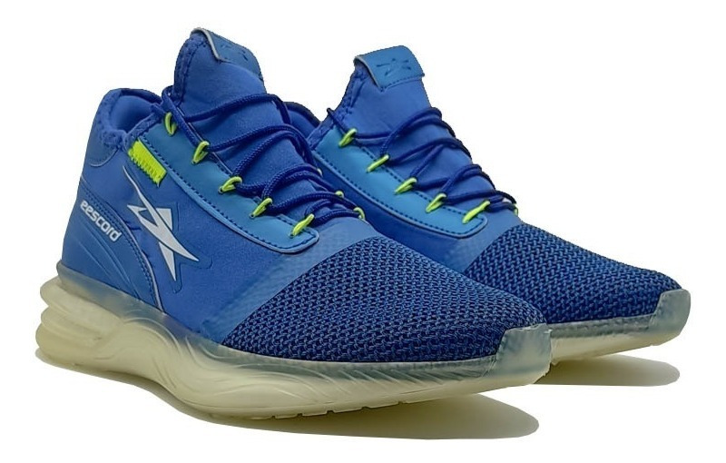 Tenis Deportivo Runing Eescord Negro/rojo Caballero Hombre - Imagen 2
