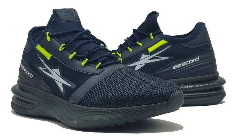 Tenis Deportivo Runing Eescord Negro/rojo Caballero Hombre - Imagen 10