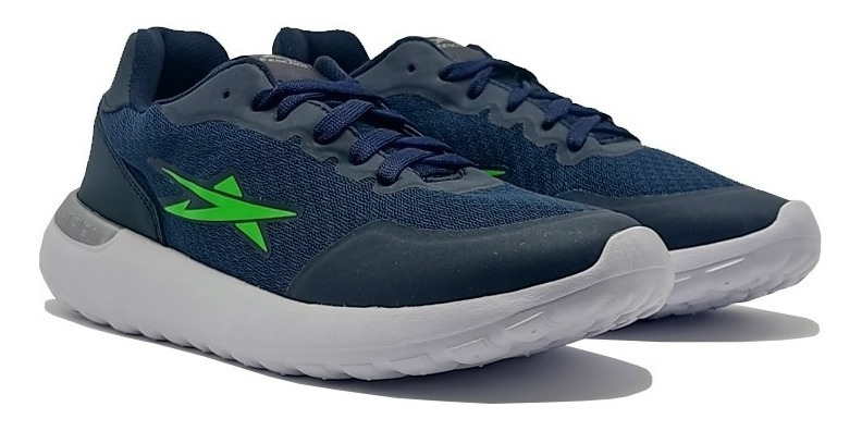 Tenis Deportivo Runing Eescord Negro/azul Caballero Hombre - Image 10