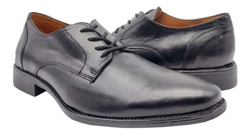 Zapato De Hombre 20hrs Vestir Piel Soft 644 Negro Soft /v - Image 3