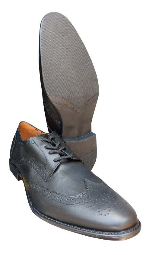 Zapato De Hombre 20hrs Vestir Piel Soft 640 Negro Soft /v - Image 4