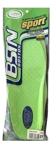 Plantillas Unisex Zapatos Hombre Mujer Anatómicas Boston Ver Color Verde Tamaño De La Plantilla 23 - Imagen 2