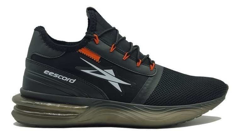 Tenis Deportivo Runing Eescord Negro/rojo Caballero Hombre - Imagen 5