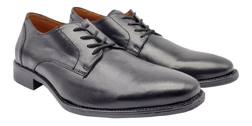 Zapato De Hombre 20hrs Vestir Piel Soft 644 Negro Soft /v - Image 2