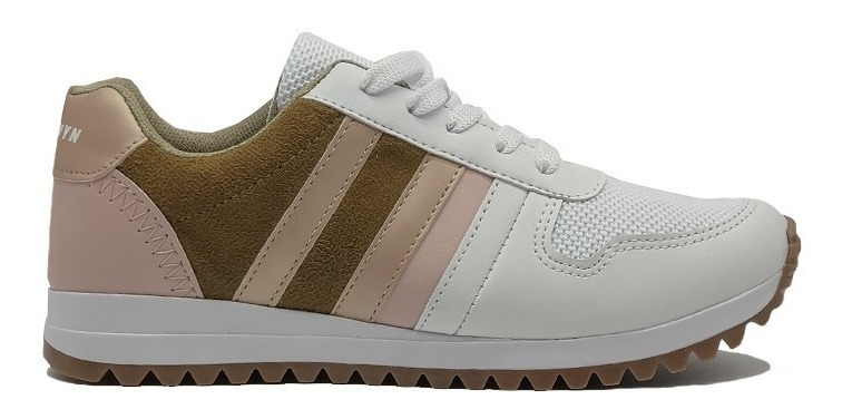 Tenis Arkwyn Mujer Deportivo 00 Blanco Café Caballero Evag