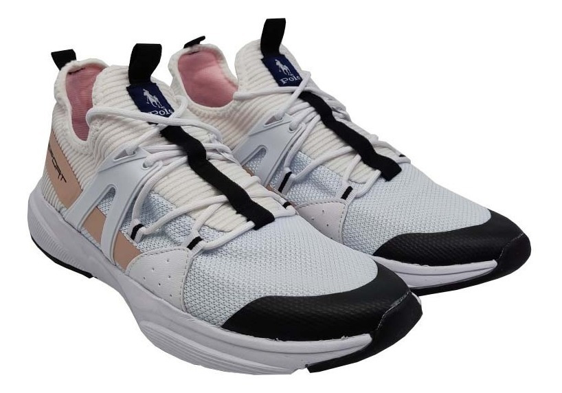 Tenis Polo Club Mujer Deportivo 907 Blanco Rosa Dama /v - Image 2