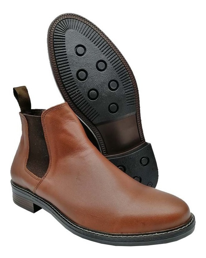Zapato De Hombre Botín 20hrs Confort Piel Soft 641 Negro /v - Image 8