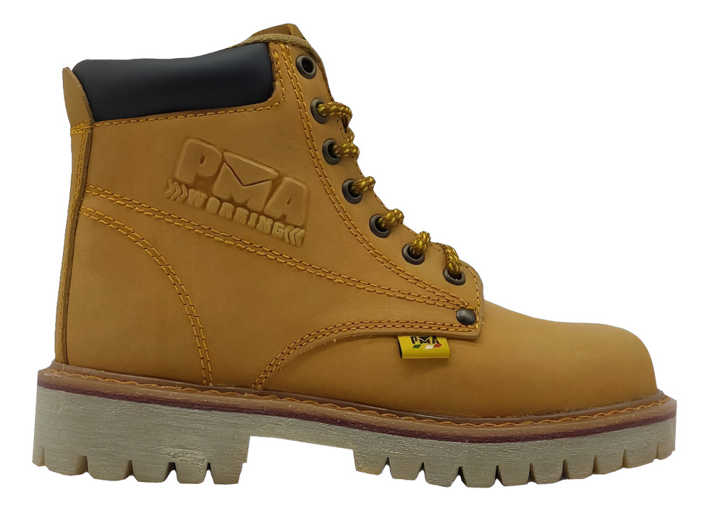 Bota Napa Miel Hombre Caballero Pma Industriales C/casquillo