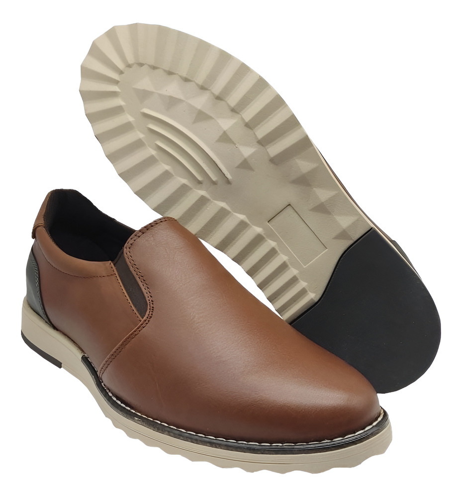 Zapato De Hombre Miel 20hrs Confort Piel Enfermería 826/v - Image 4