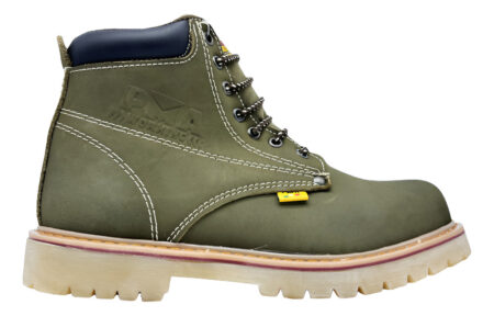 Bota Olivo Nobuck Caballero Pma Industriales C/casquillo /v Verde Olivo Suela Ambar 32 Mx