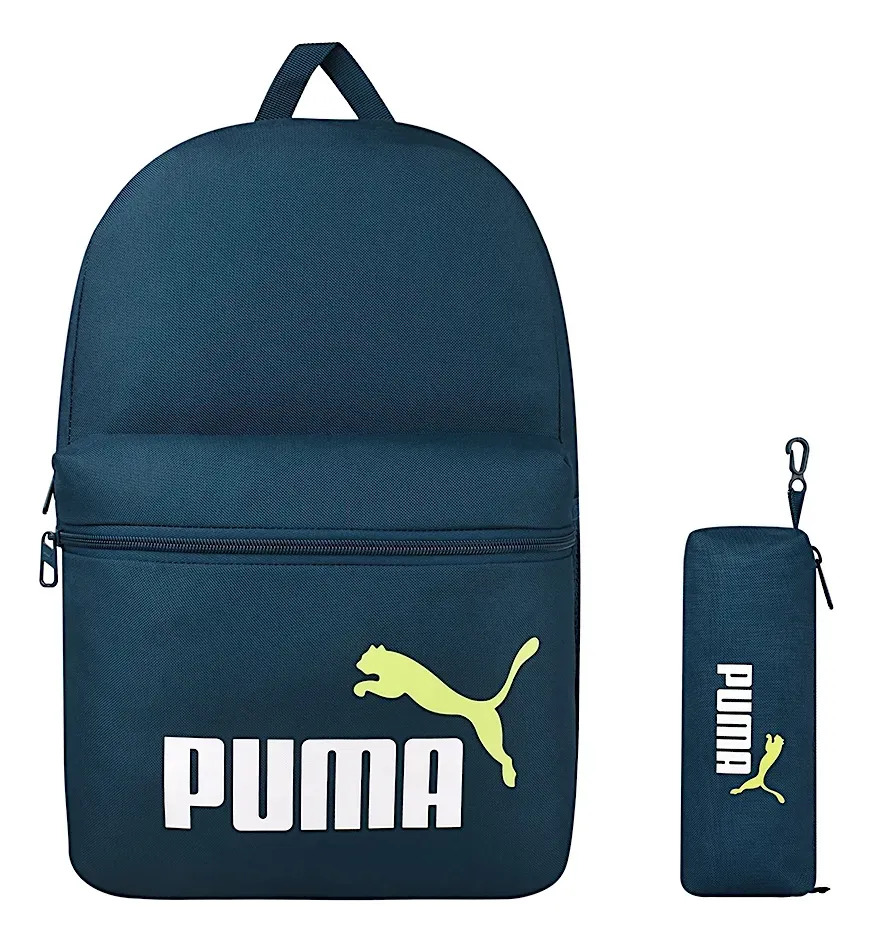 Mochila Puma Unisex 9219041 Textil Azul /v Azul Petróleo Liso - Imagen 2