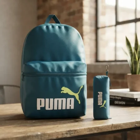 Mochila Puma Unisex 9219041 Textil Azul /v Azul Petróleo Liso