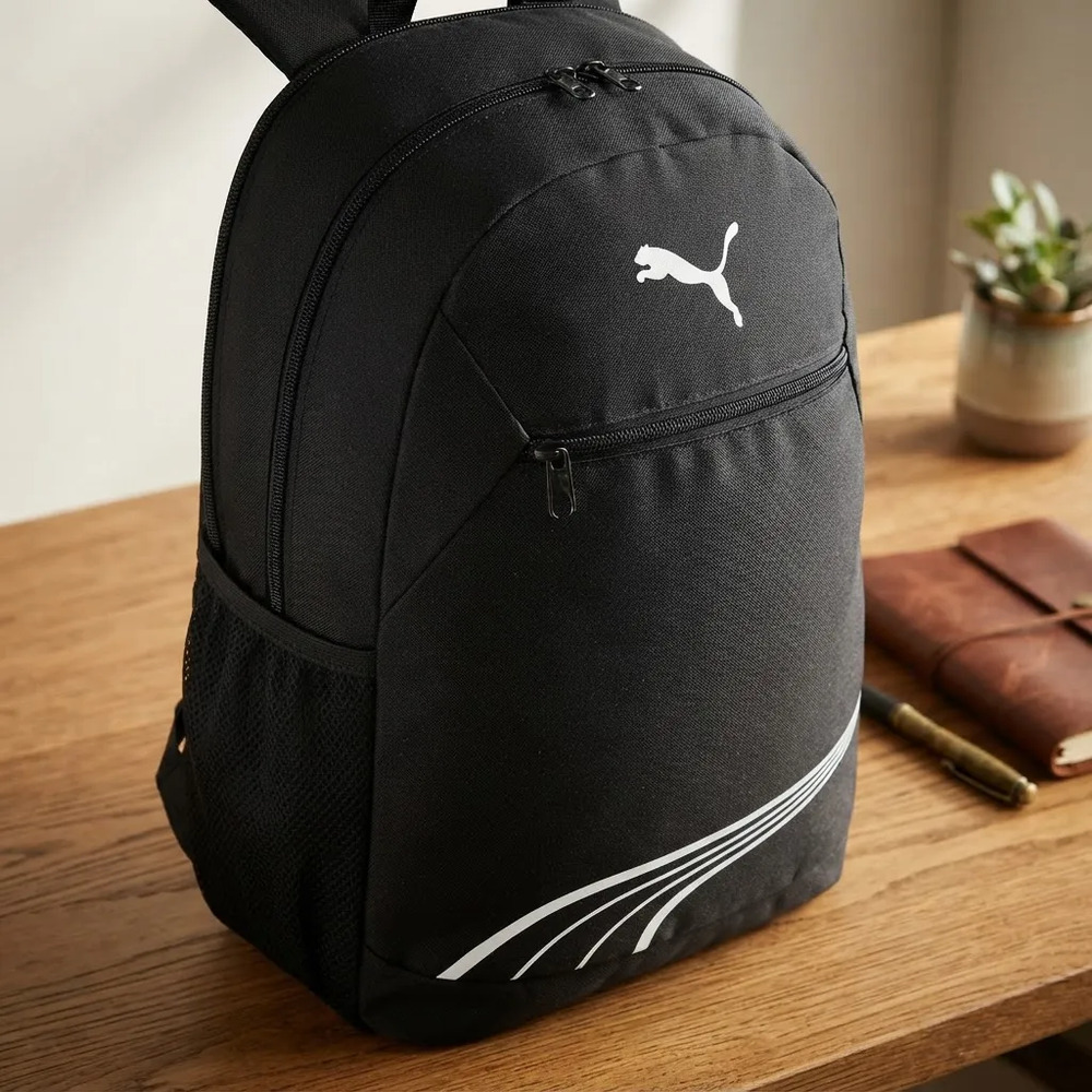 Mochila Entrenamiento Puma 091801 01 Negro /v Negro Liso